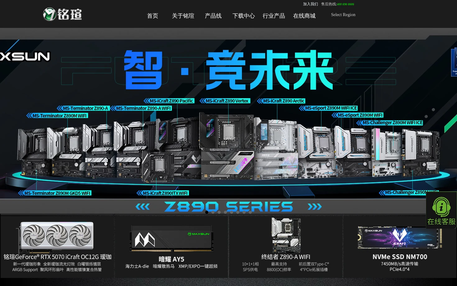 Maxsun 页面快照